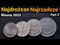 Najdroższe i najrzadsze monety PRL część 3 Wiosna 2023 20 groszy 1957 10 groszy 1973 1 grosz 1949