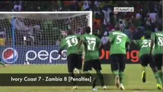 Zambia Road to Africa Cup 2012 Glory - All the Goals