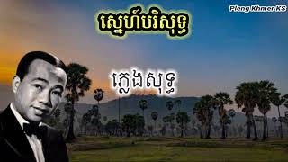 ស្នេហ៍បរិសុទ្ធ ភ្លេងសុទ្ធ LYRIC  ស្នេហ៍បរិសុទ្ធ