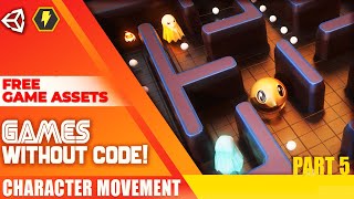 Third person movement in unity WITHOUT CODE - [Unity Bolt Tutorial] - Unity Pac-man 05