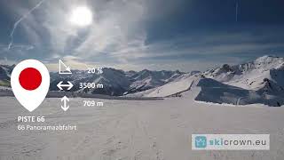 Mayrhofen Rastkogel Tirol Austria / ski run 66, short video 55\