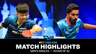 Sathiyan Gnanasekaran vs Fanbo Meng | MS R32 | WTT Contender Tunis 2024