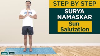 Step by Step Surya Namaskar (Sun Salutation) for Beginners | Learn 12 Yoga Poses for Complete Health