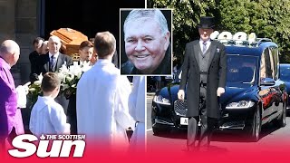 John ‘Yogi’ Hughes funeral: Emotional moment funeral cortege leaves church & arrives at Celtic Park