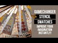 GAMECHANGER STENCIL SWATCHES! make it & your imagination for future artworks will improve instantly