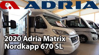 Adria Matrix Nordkapp 670 SL 2020 Motorhome 7,38 m