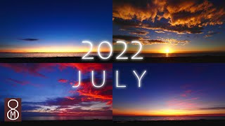 水辺の空の光景☀４Kタイムラプス動画☀2022年7月