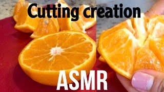 ASMR CUTTING ORANGE 🍊 BASIC CUTTING CREATION #orange #shorts #viral #satisfying