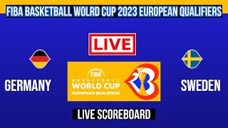 Live: Germany Vs Sweden | FIBA Basketball World Cup 2023 European Qualifiers | Live Scoreboard