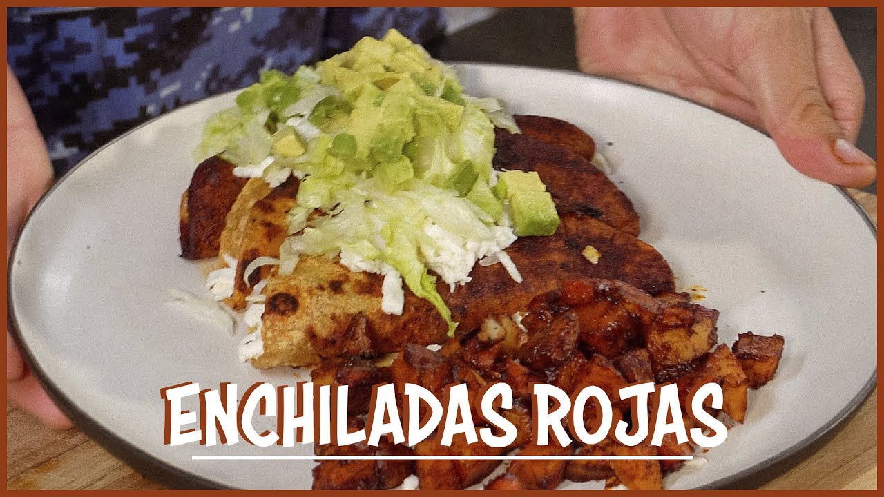 Como Hacer ENCHILADAS ROJAS De QUESO Con PAPAS Y ZANAHORIAS - YouTube