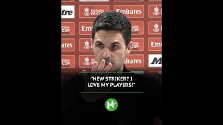 I LOVE MY PLAYERS! Arteta DEFIANT over calls for Arsenal to sign striker 😬