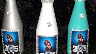 DIY Sparkling Cider Bottles For A Champagne party/ prom send off