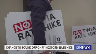 Opportunity for residents to sound off on windstorm rate hike