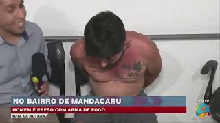 Rota da Notícia - Homem é preso com arma de fogo no bairro Mandacaru