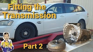 How to fit the VE commodore transmission in the shed or drive way