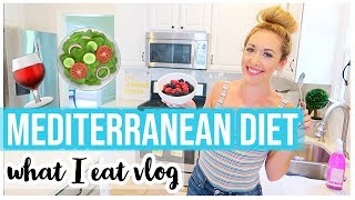 MEDITERRANEAN DIET WHAT I EAT ALL DAY VLOG | COOKING, LAUNDRY, + CLEANING MOTIVATION! | Brianna K