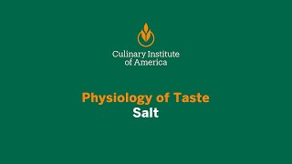 Physiology of Taste: Salt