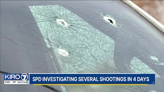 SPD investigating several shootings in 4 days; chief weighs in on violence