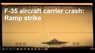 F-35C crash : ramp strike [rectified] , 24/Jan/2022 on aircraft carrier