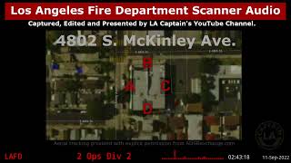 LAFD Major Emergency CHURCH FIRE w/ 2 MAYDAY Calls Los Angeles Fire Department 911 Scanner Audio