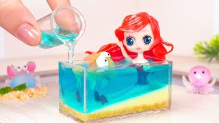 Wonderful Miniature Ariel Princess Jelly Decorating | Beautiful Miniature Disney Princess Cake Ideas