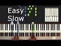 Ed Sheeran - Perfect - Piano Tutorial Easy SLOW - How To Play (Synthesia)