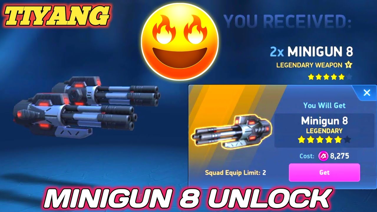 Finally Minigun 8 Legendary Weapon Unlock рџ Mech Arena Youtube