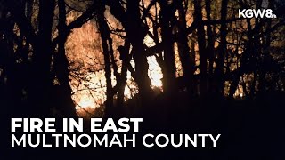 Crews contain fire in East Multnomah County