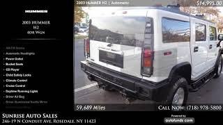 Used 2003 HUMMER H2 | Sunrise Auto Sales, Rosedale, NY