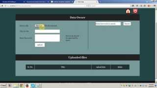 Fuzzy keyword search over encrypted data in cloud computing project Part 2