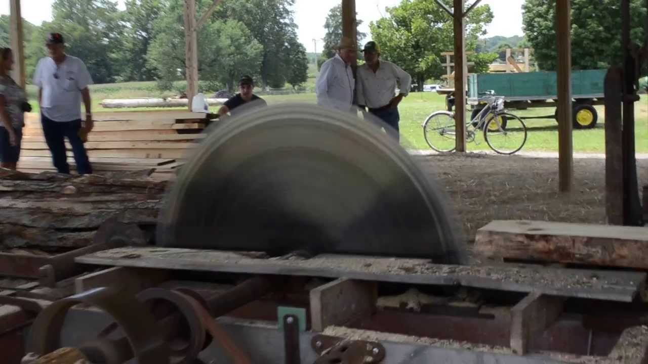 Old Fashion Saw Mill Live And In Action Posey County Youtube