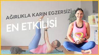 🔥En Etkili Karın Egzersizi 🔥I Ağırlıklarla Evde Karın Kası Yap 🏋️ I 10 Dakika I Tekrar Yok