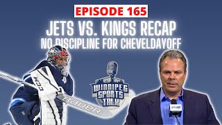NHL will not discipline Jets GM Kevin Cheveldayoff, Winnipeg Jets win vs. LA Kings
