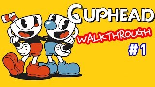 Cuphead Gameplay on Nintendo Switch  Walkthrough Part 1 닌텐도 스위치 게임 컵헤드 1편