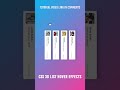 CSS 3D List Hover Effects #shorts