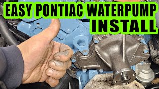 How To Change the Water Pump on a Pontiac Engine #pontiac #waterpump #firebird