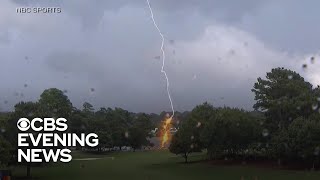 At least 5 injured in lightning strike at PGA tournament