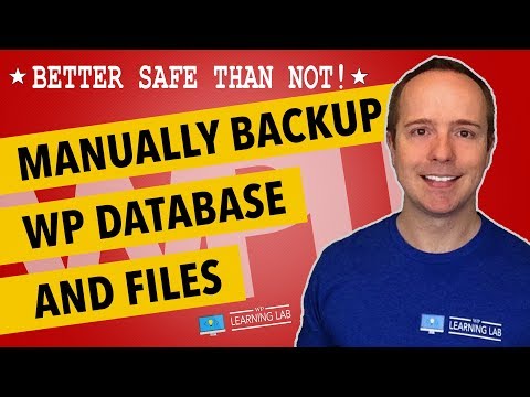 How To Manually Backup WordPress MySQL Database, Files and Folders | WP Learning Lab How To Manually Backup WordPress MySQL Database, Files and Folders | WP Learning Lab