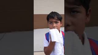 Son tells mom somebody knocked his tooth out in school #shorts
