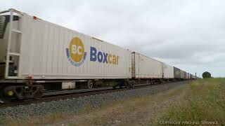 6MP4 TOLL / Pacific National Intermodal Container Train (26/11/2021) - PoathTV Australian Railways