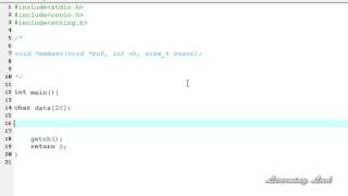 092 92 memset Function in C Programming Language Video Tutorial