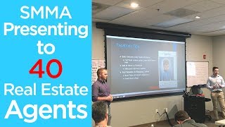 SMMA Presenting to 40 Real Estate Agents | How to Make Money with Social Media Marketing