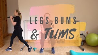 LEGS, BUMS & TUMS|| 15 MINS LOWER BODY FOCUS|| USING A WEIGHT PLATE