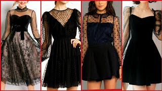 eye catching and gorgeous knee length black dresses Homecoming dresses evening dresses prom dresses