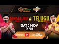 Pro Kabaddi League 11 | FULL MATCH LIVE | Bengaluru Bulls vs Telugu Titans | 2 NOV, 9 PM