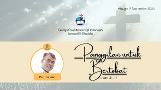 Ibadah Minggu (17 November 2024)