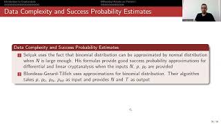 Success Probability of Cryptanalysis