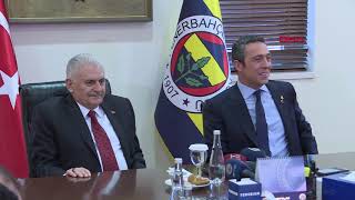 Binali Yıldırım Fenerbahçe Başkanı Ali Koç'u ziyaret etti