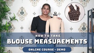 How to take Saree Blouse Measurements