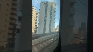 相対速度 大阪環状線外回り•京橋•鶴橋方面直通ＪＲ大和路快速•天王寺行 西九条駅から福島駅までの車窓 斜め前方アングル